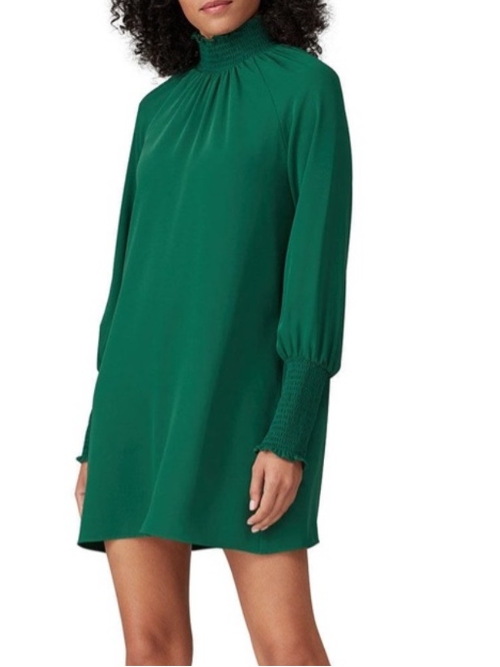 Amanda Uprichard Vibrant Green Long Sleeve Dress